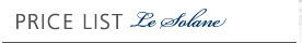 Price List Le Solane