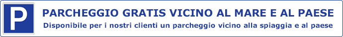 parcheggio vicino alla spiaggia e al centro del paese